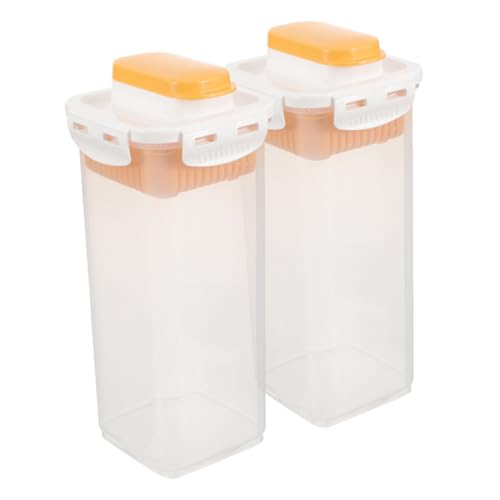 OKUMEYR Efficient Laundry Organization 2pcs Laundry Powder Storage Boxes Sealed Organizer Dorm Home