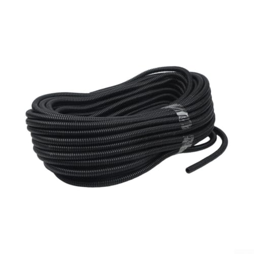 Tubo de alambre dividido negro de 98 pies, conducto de polietileno flexible para organización de cables industriales en el hogar automotriz de 1/4 pulgadas de diámetro interior (1/4 pulgadas)