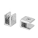 Aexit Zinc Alloy Fall Protection Wall Mounted Adjustable Glass Shelf Clip Clamp Bracket Safety Clips Support 2pcs