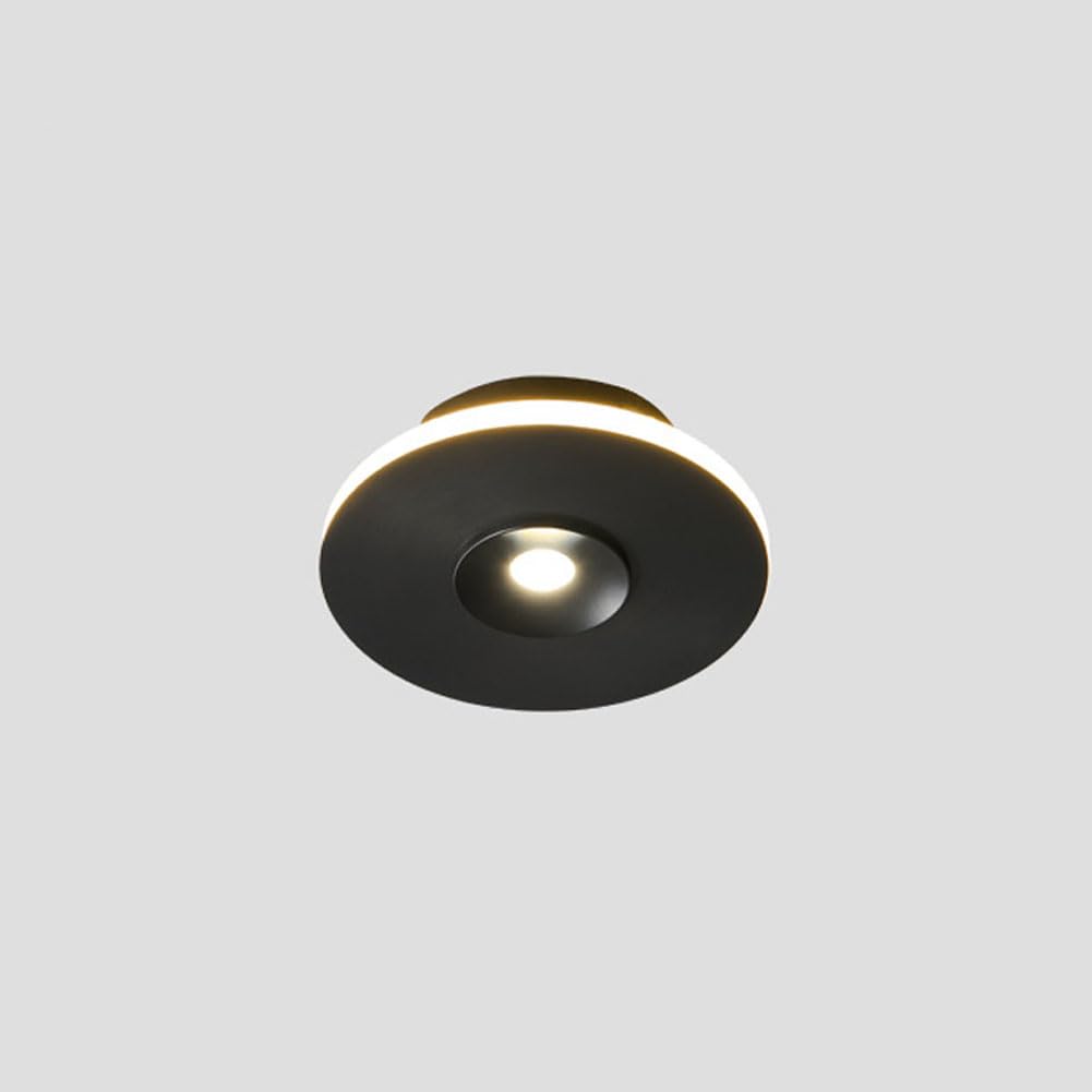 Plafonnier LED créatif haut de gamme luminaire moderne noir