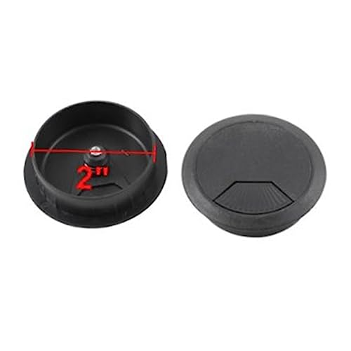 Set de 10 Tapones para Agujeros de Cables para Escritorio, Cubierta de Orificio de Cable, Gestión de Cables Bajo Escritorio, Negro miniatura 3
