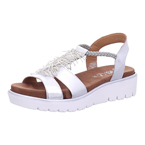 Preisvergleich Produktbild ara Damen Bilbao Sandal, Silber, 43 EU