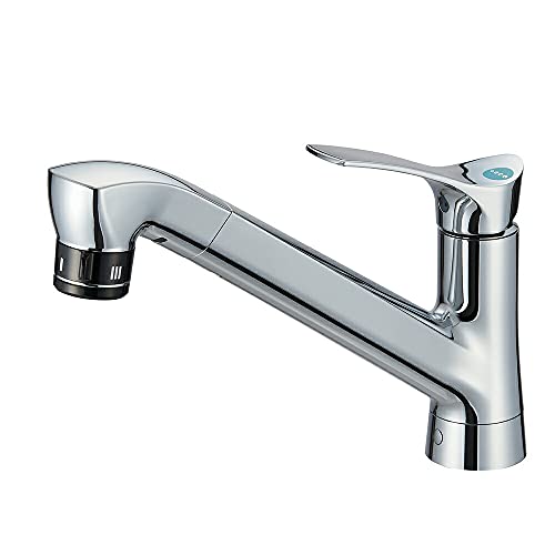 SANEI シングル混合栓 ウルトラファインバブル発生装置付 寒冷地用 上面施工 K87121ET6JK-13 シルバー