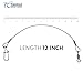 TACKLE CRAFTERS Stainless Steel Wire Leaders Fishing Tackle Gear and Accessories - 12 Pack (Length 12