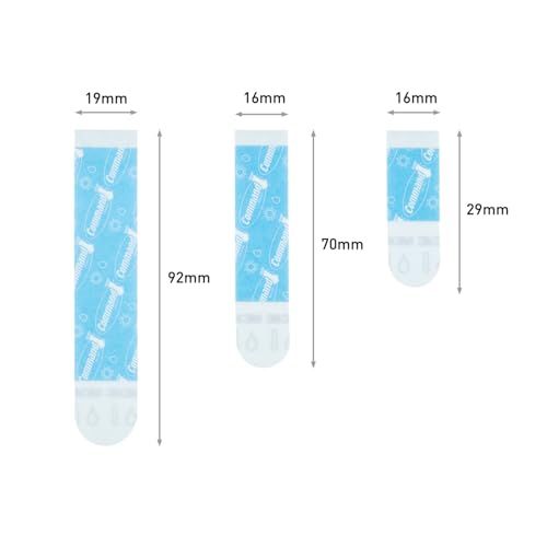 Command Ablösbare Bade-Klebestreifen, Packung mit 8 kleinen, 4 mittelgroßen, 4 großen Klebestreifen – Organisieren ohne Bohren und Löcher – rückstandsfrei ablösbar