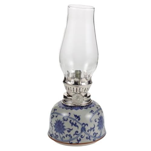 Lampe à beurre éclairage rustique doux lanterne en céramique