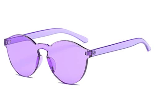 Lunettes de soleil œil de chat sans cadre pour femme aux couleurs unies