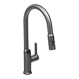 Design bien pensé : la hauteur de bec appropriée offre une zone de lavage plus spacieuse, tandis que le robinet coulissant rotatif à 360° de 15,75 pouces de long répond aux exigences de nettoyage sous différents angles. De plus, la conception ergonomique de la poignée permet un réglage facile du débit d'eau et la commutation entre l'eau chaude et l'eau froide