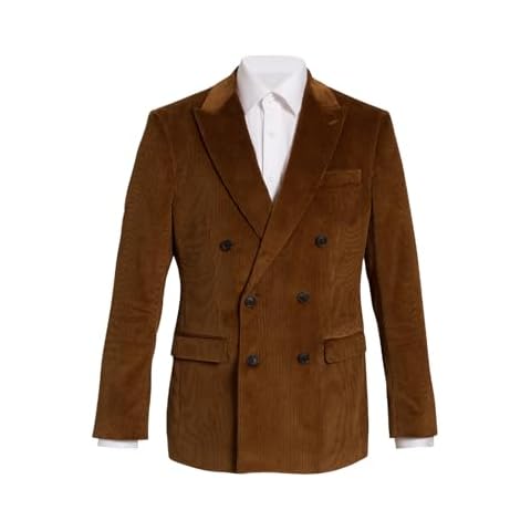 Dobell Men's Mid Brown Corduroy Jacket Cover