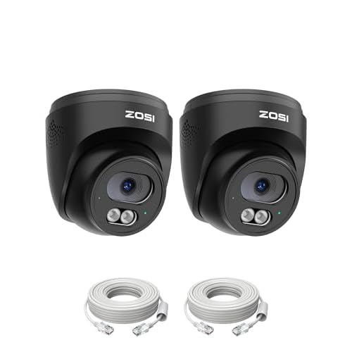 ZOSI C220 2-Pack PoE Outdoor Cameras 4MP 2.5K QHD