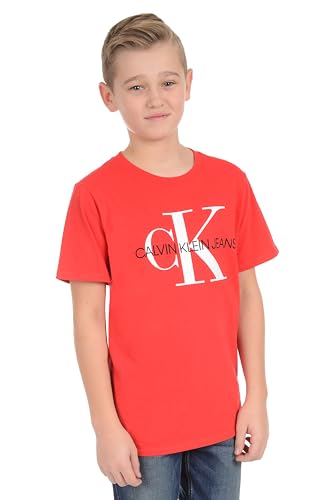 Calvin Klein boys Classic Logo Print Tee Shirt T-Shirt