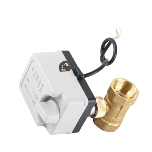 Valvola a Sfera Motorizzata 2 Fili 2 Vie Normalmente Chiusa DN25 Ottone ABS DC 12V a 24V Accessorio Valvola a Sfera Elettrica Motore Sincrono Filettatura del Tubo 1in IP54