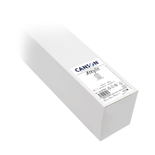 Papel para acrílico de 400 gsm CANSON con grano tipo lienzo que evita la deformación 1