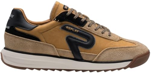 Replay Gmsib, Zapatillas Hombre, 500 Amarillo Negro, 45 EU