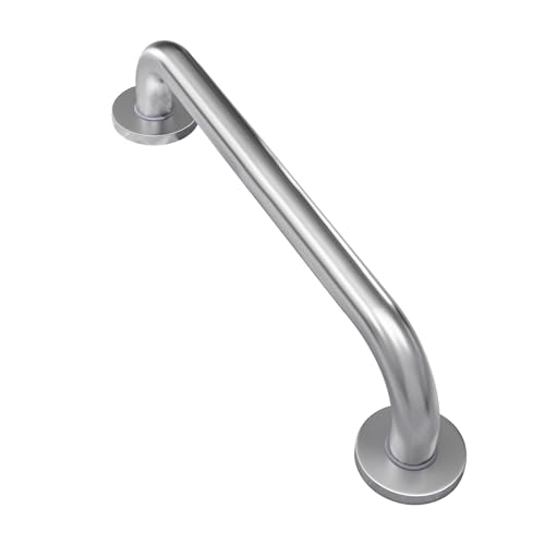 Image of AmazerBath Grab Bars for Shower 18 Inches, Shower Grab Bars for Senior Anti Slip, Safety Grab Bars for Bathtubs and Showers Stainless Steel, Thickened Bar Holds 500LBS, 18 inch Lx1.25 D, Brushed Nickel