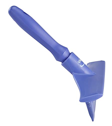Image of Vikan 71258 Rubber Polypropylene Frame Bench Single Blade Squeegee, 10 inch, Purple