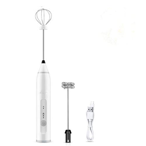 2 in 1 USB-Ladegerät Tragbarer Milchaufschäumer Elektrischer Schneebesen Schneebesen-Getränkemischer für Kaffee, Milch…
