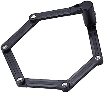 BBB Cycling, PowerFold Bike Chain Lock with Keys for Road, Mountain and Urban Bikes, High Security, Outdoor Heavy Duty Waterproof, Folding, BBL-71, 70 cm, Black