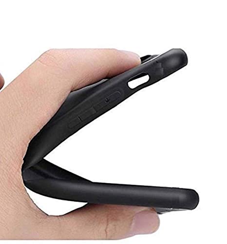 Image of Mobile Back Cover Case for Samsung Galaxy Galaxy A7 (2018) (Silicone Case|CameraProtection|Black SC1510)