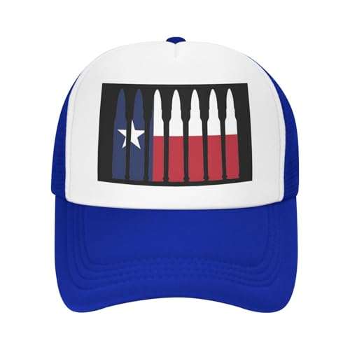 Texas Flag Bullet Ammo Trucker Hat Snapback Mesh Baseball Cap Unisex2