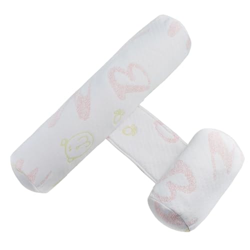 Ferricult Cuña para Dormir Lateral para bebé y Almohada antivuelco, posicionador de sueño Ajustable para Cuna, Cochecito, Funda de Seda de Leche Transpirable, Lavable a máquina, Estilo 2