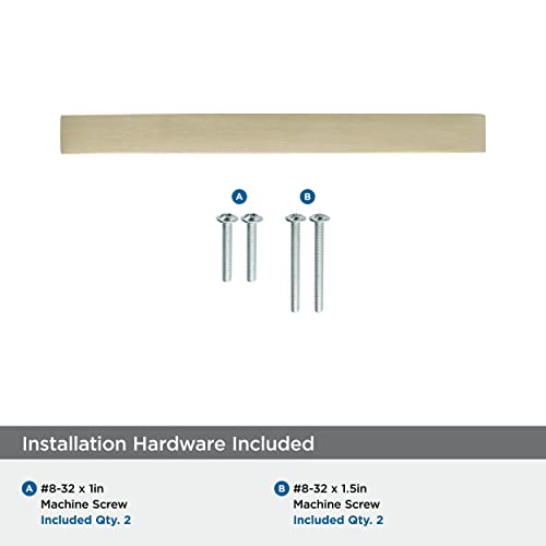 Image of Amerock | Cabinet Pull | Golden Champagne | 3-3 /4 inch (96 mm) Center to Center | Monument | 2 Pack | Drawer Pull | Drawer Handle | Cabinet Hardware