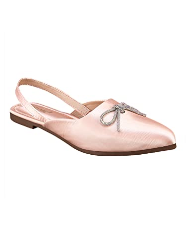 Image of TRYME Trending Stylish Pointed Toe Mules Comfortable Flat Fancy Casual Bellies Mules Sandal for Womens and Girls