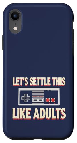 Let's Settle This Like ��l�p �Q�[�}�[ �R���\�[�� ���g���Q�[�� �X�}�z�P�[�X iPhone XR �p