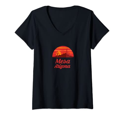 Mujer Mesa Arizona AZ Ciudad Camiseta Cuello V
