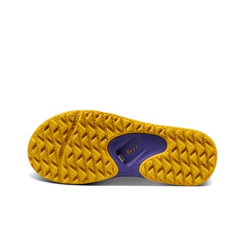 Reef Fanning Pregame Mens Bottle Opener Flip Flop, Arch Support, Durable Outsole, Water Friendly, Purple/Gold, 11 - image 5