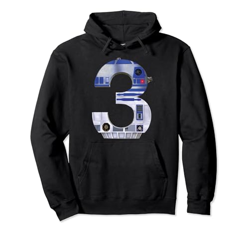 Sweat Star Wars R2-D2 3 ans, pull capuche garçon et fille anniversaire droïde