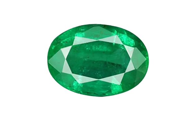 Esmeralda de 8.25 ratti ovalada gema original para regalo de joyería fina