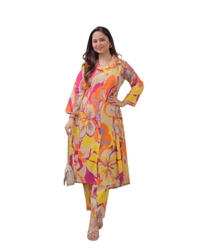 JD Finishing Rayon Printed Co-ord Set For Women Kurta Set New Trending Design Straight Kurta with Pant Cord Dress for Girls Ladies Stylish Latest Casual Wear