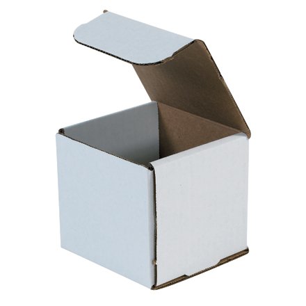 White Shipping Boxes 4x4x4 Heavy Duty, Lightweight, 4'L X 4'W X 4'H Foldable Corrugated Cardboard...