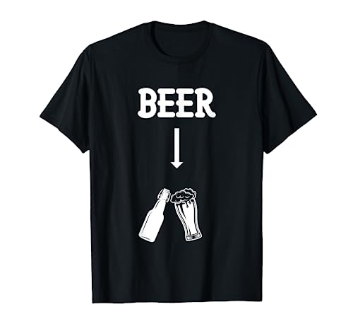 Funny Couple Annonce de grossesse Bière New Dad T-Shirt