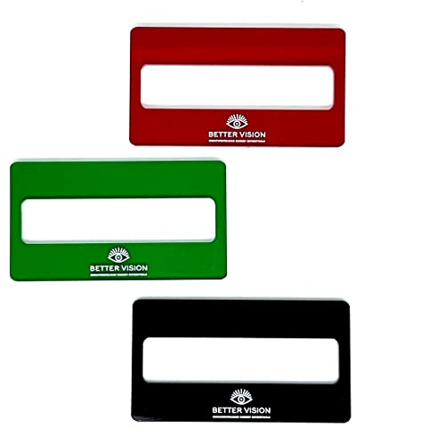 Snyder Tools 3X Dyslexia Reading Signature Guides Coloured. Reading Tracking Rulers for Dyslexia...