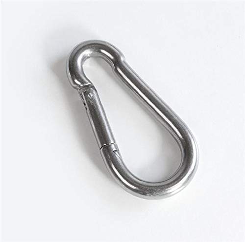 Moschettoni (acciaio inossidabile) con chiusura di sicurezza, apertura di circa 15 mm, per Bilance sospese core HCB e HCN