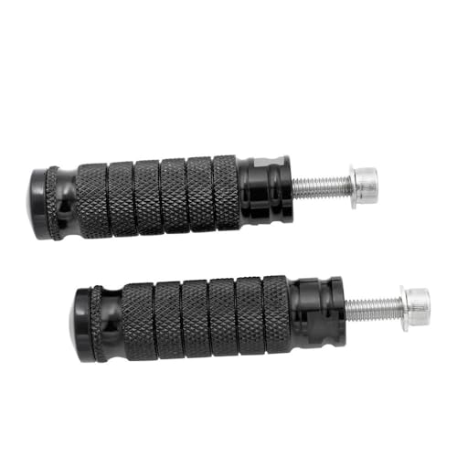 Pédales moto M8 8 mm antidérapantes pour commandes reculées