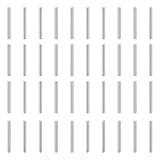 QUARKZMAN 150Stk 0.6mm x 6mm Dübelstifte 304 Edelstahl Zylindrische Rundkopf Regalhalterungen Stift Positionierstift Für Bücherregal Schrank Möbelkomponente GB831 Silber