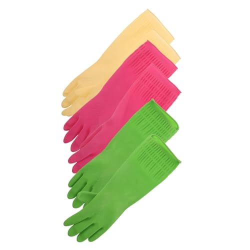 BAZEITFLOW 3 Pares De Guantes Para Limpieza De Cuencos Guantes Químicos