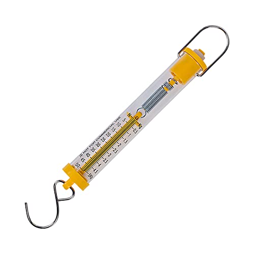 Sci-Supply Newton Force Meter Spring Scale - Max Capacity 5000g/50N, Dual Scale Labeled Yellow Scale (1)