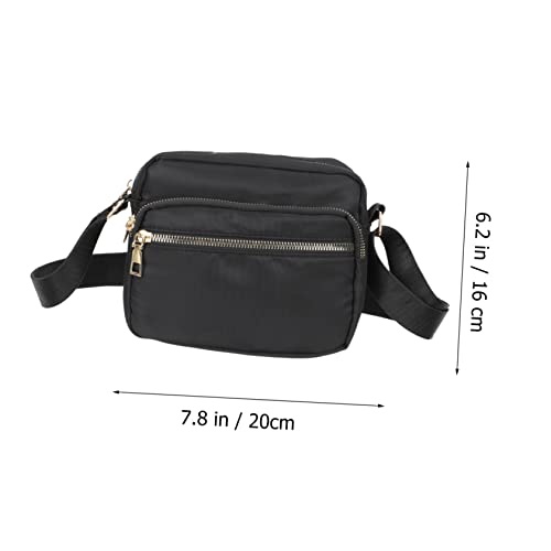 Stylish Nylon Crossbody Sling Bag for Women Shoulder Pack for Travel Shopping and Outdoor Activities Multi-purpose Shoulder Pouch Black2