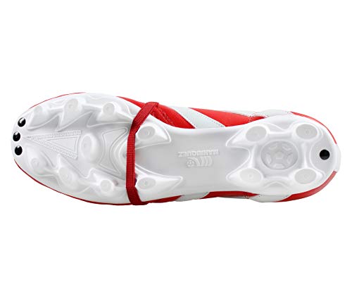 Manriquez Soccer Cleats MID SX Red White Genuine Leather Adult4