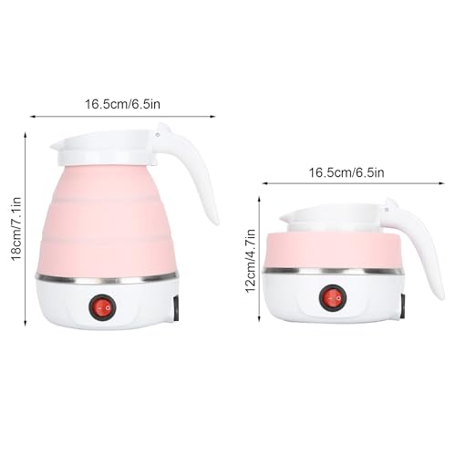 Hervidor eléctrico plegable portátil 600ml 110V miniatura 7