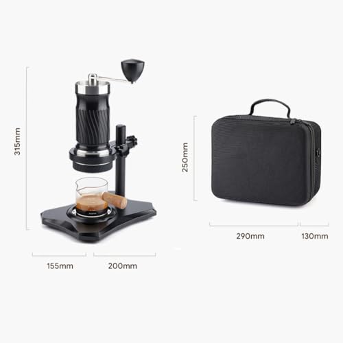 Tragbare Kaffeemaschine mit variablem Druck, handgekröpfte Espressomaschine, mit Aufbewahrungstasche, 9-12 bar variabler Druck, 100 ml Wassertankkapazität, für Reisen im Freien 6 Tragbare Kaffeemaschine mit variablem Druck, handgekröpfte Espressomaschine, mit Aufbewahrungstasche, 9-12 bar variabler Druck, 100 ml Wassertankkapazität, für Reisen im Freien