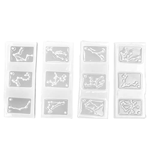 Formas de silicona para colgantes 4 piezas reutilizables