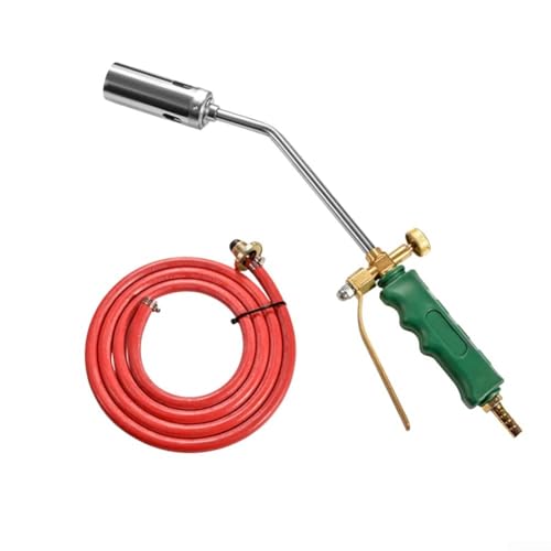Mango de antorcha de gas para depilación de cerdo, boquilla de control de llama de doble interruptor, kit de quemador de cocina de acero inoxidable y cobre, herramienta de corte de carne resistente