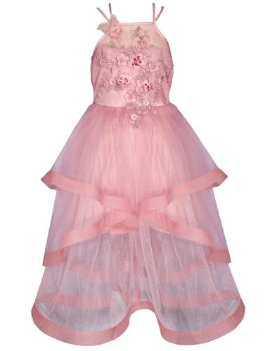 Bonnie Jean Girls 7-16 Embellished Bodice Horsehair Hem Ballgown Dress