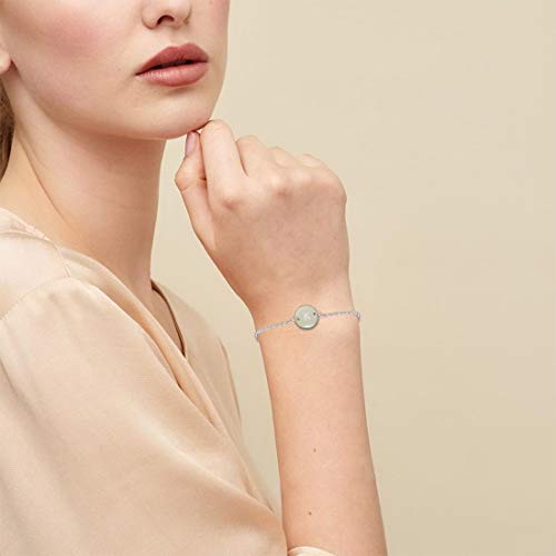 Stainless Steel Initial Bracelet Delicate Coin Letter A Bracelet Dainty Small Disc Name Bracelet Personalized Monogram Charm Bracelet For Women Girls #TOP4