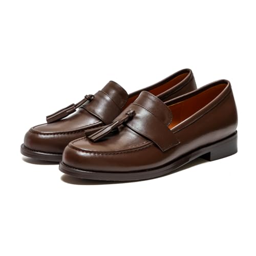 Image of ONEENO Women's Casual Flat Leather Tassel Loafer